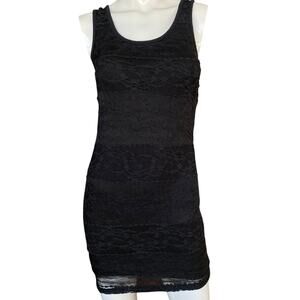 Forever 21 Black Lace Mini Dress Small